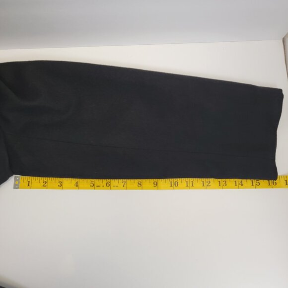 Vintage 90s Forecaster of Boston Womens Union Made Black Wool Maxi Coat 16 - Picture 10 of 12